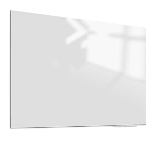 Whiteboard Glas Elegance Weiß Magnetisch 100x180 cm | Sam Creative Whiteboard | Design Whiteboard aus Glas | 3D-Effekt Design Whiteboard von Sam Creative