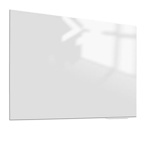 Whiteboard Glas Elegance Weiß Magnetisch 90x120 cm | Sam Creative Whiteboard | Design Whiteboard aus Glas | 3D-Effekt Design Whiteboard von Sam Creative