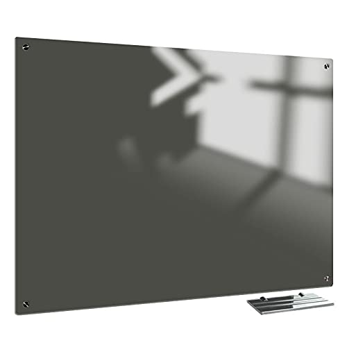 Whiteboard Glas Solid Grau Magnetisch 60x90 cm | Sam Creative Whiteboard | Design Whiteboard aus Glas von Sam Creative