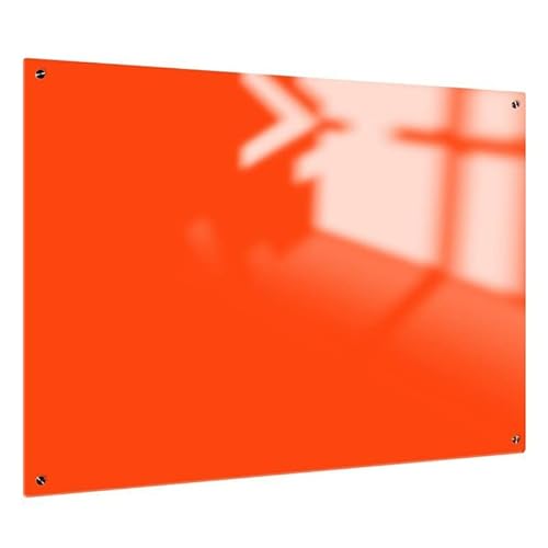 Whiteboard Glas Solid Orange Magnetisch 100x150 cm | Sam Creative Whiteboard | Design Whiteboard aus Glas von Sam Creative