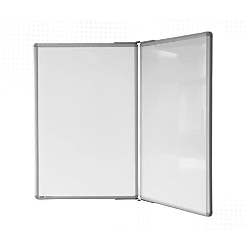 Whiteboard Pro Emailliert Flügeltafel 3-Fläche 60x45 cm | Sam Creative Whiteboard | Magnetisches Pro Design Whiteboard von Sam Creative