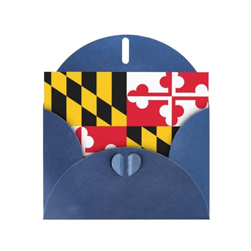 Blaue elegante Flagge von Maryland Druck Grußkarte mit Umschlägen - perfekt für Geburtstag, Hochzeit, Valentinstag und mehr Blaue elegante Flagge von Maryland Druck Grußkarte mit Umschlägen - perfekt für Geburtstag, Hochzeit, Valentinstag und mehr von SamLng