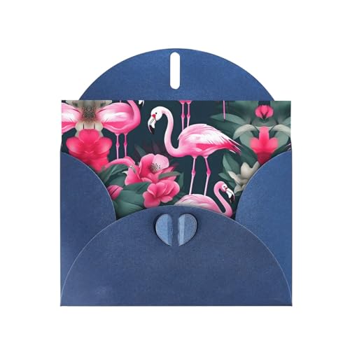Blaue elegante Flamingo-Blumendruck-Grußkarte mit Umschlägen, perfekt für Geburtstag, Hochzeit, Valentinstag und mehr Blaue elegante Flamingo-Blumendruck-Grußkarte mit Umschlägen, perfekt für Geburtstag, Hochzeit, Valentinstag und mehr von SamLng