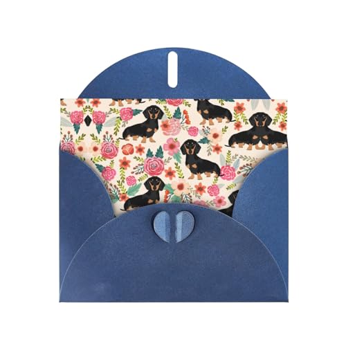 Blaue elegante Grußkarte mit Hunde-Blumendruck, mit Umschlägen, perfekt für Geburtstag, Hochzeit, Valentinstag und mehr Blaue elegante Grußkarte mit Hunde-Blumendruck, mit Umschlägen, perfekt für Geburtstag, Hochzeit, Valentinstag und mehr von SamLng