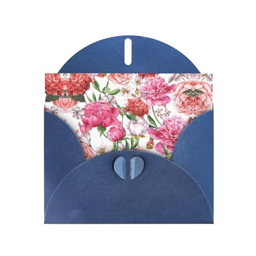 Blaue elegante Grußkarte mit Pfingstrosen-Druck, mit Umschlägen, perfekt für Geburtstag, Hochzeit, Valentinstag und mehr Blaue elegante Grußkarte mit Pfingstrosen-Druck, mit Umschlägen, perfekt für Geburtstag, Hochzeit, Valentinstag und mehr von SamLng