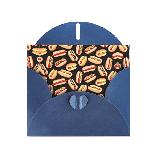 Blaue elegante Grußkarte mit lustigem Essen und Hot Dogs, mit Umschlägen, perfekt für Geburtstag, Hochzeit, Valentinstag und mehr Blaue elegante Grußkarte mit lustigem Essen und Hot Dogs, mit Umschlägen, perfekt für Geburtstag, Hochzeit, Valentinstag und mehr von SamLng