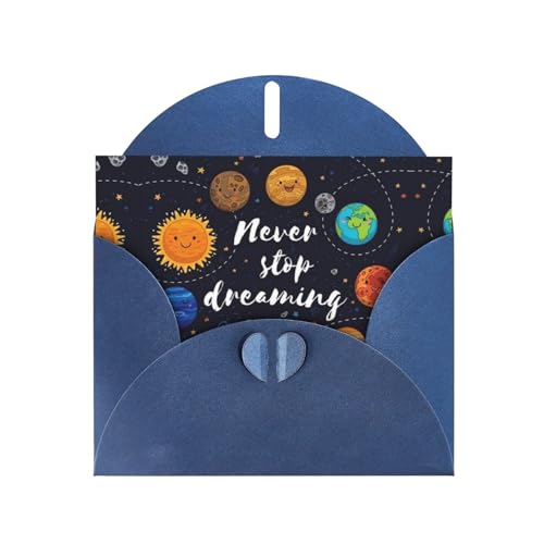 Blaue elegante Grußkarte mit niedlichem Planetendruck mit Umschlägen - perfekt für Geburtstag, Hochzeit, Valentinstag und mehr Blaue elegante Grußkarte mit niedlichem Planetendruck mit Umschlägen - perfekt für Geburtstag, Hochzeit, Valentinstag und mehr von SamLng