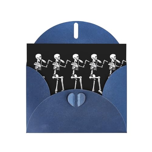 Blaue elegante Halloween Posable Skelett Schädel Druck Grußkarte mit Umschlägen - Perfekt für Geburtstag, Hochzeit, Valentinstag und mehr Blaue elegante Halloween Posable Skelett Schädel Druck Grußkarte mit Umschlägen - Perfekt für Geburtstag, Hochzeit, Valentinstag und mehr von SamLng