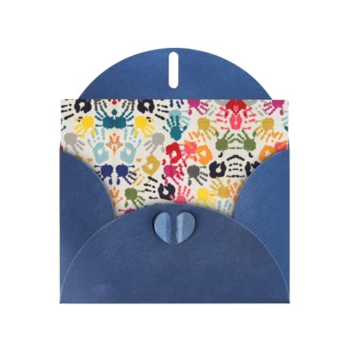 Blaue elegante Handdruck-Grußkarte mit Umschlägen - Perfekt für Geburtstag, Hochzeit, Valentinstag und mehr Blaue elegante Handdruck-Grußkarte mit Umschlägen - Perfekt für Geburtstag, Hochzeit, Valentinstag und mehr von SamLng