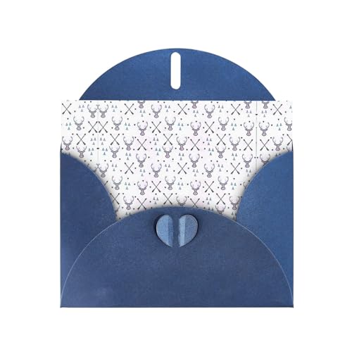 Blaue elegante Jagdpfeile Dreiecke Hirschdruck Grußkarte mit Umschlägen - perfekt für Geburtstag, Hochzeit, Valentinstag und mehr Blaue elegante Jagdpfeile Dreiecke Hirschdruck Grußkarte mit Umschlägen - perfekt für Geburtstag, Hochzeit, Valentinstag und mehr von SamLng