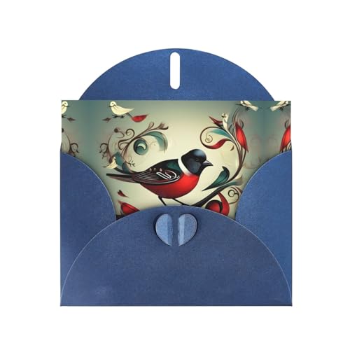 Blaue elegante blaugrüne Vögel, Musiknoten-Druck, Grußkarte mit Umschlägen, perfekt für Geburtstag, Hochzeit, Valentinstag und mehr Blaue elegante blaugrüne Vögel, Musiknoten-Druck, Grußkarte mit Umschlägen, perfekt für Geburtstag, Hochzeit, Valentinstag und mehr von SamLng