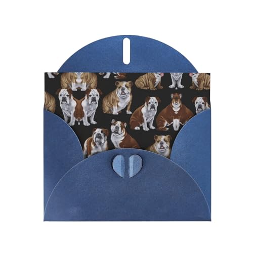 Blaue elegante englische Bulldoggen Druck Grußkarte mit Umschlägen - perfekt für Geburtstag, Hochzeit, Valentinstag und mehr Blaue elegante englische Bulldoggen Druck Grußkarte mit Umschlägen - perfekt für Geburtstag, Hochzeit, Valentinstag und mehr von SamLng