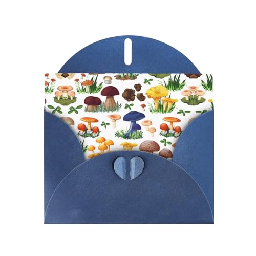 Blaue elegante japanische Malerei Pilz Druck Grußkarte mit Umschlägen - Perfekt für Geburtstag, Hochzeit, Valentinstag und mehr Blaue elegante japanische Malerei Pilz Druck Grußkarte mit Umschlägen - Perfekt für Geburtstag, Hochzeit, Valentinstag und mehr von SamLng