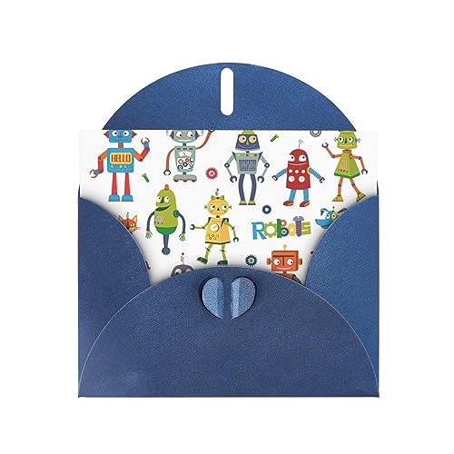 Blaue elegante süße Cartoon-Roboter Druck Grußkarte mit Umschlägen - perfekt für Geburtstag, Hochzeit, Valentinstag und mehr Blaue elegante süße Cartoon-Roboter Druck Grußkarte mit Umschlägen - perfekt für Geburtstag, Hochzeit, Valentinstag und mehr von SamLng