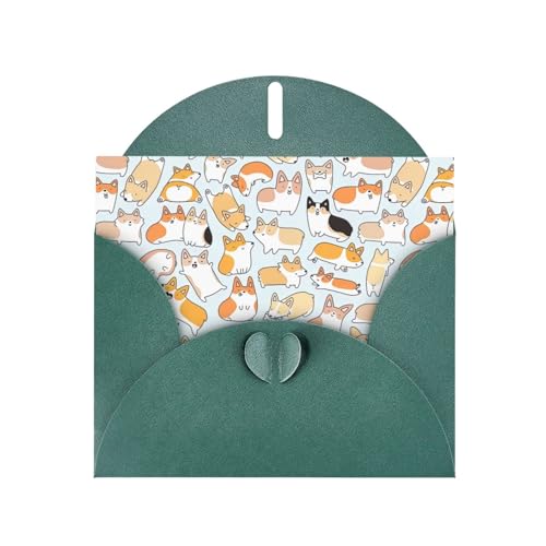 Dunkelgrüne, elegante Grußkarte mit Hunde-Druck, mit Umschlägen, perfekt für Geburtstag, Hochzeit, Valentinstag und mehr Dunkelgrüne, elegante Grußkarte mit Hunde-Druck, mit Umschlägen, perfekt für Geburtstag, Hochzeit, Valentinstag und mehr von SamLng