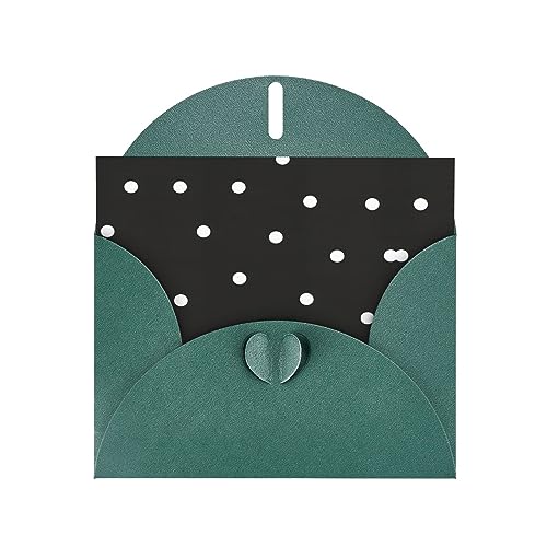 Dunkelgrüne, elegante Grußkarte mit Punkten, Schwarz und Weiß, mit Umschlägen, perfekt für Geburtstag, Hochzeit, Valentinstag und mehr Dunkelgrüne, elegante Grußkarte mit Punkten, Schwarz und Weiß, mit Umschlägen, perfekt für Geburtstag, Hochzeit, Valentinstag und mehr von SamLng