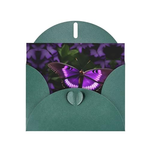 Dunkelgrüne, elegante Grußkarte mit Schmetterlingsdruck, mit Umschlägen, perfekt für Geburtstag, Hochzeit, Valentinstag und mehr Dunkelgrüne, elegante Grußkarte mit Schmetterlingsdruck, mit Umschlägen, perfekt für Geburtstag, Hochzeit, Valentinstag und mehr von SamLng