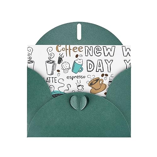 Dunkelgrüne, elegante Grußkarte mit köstlichem Kaffee-Druck, mit Umschlägen, perfekt für Geburtstag, Hochzeit, Valentinstag und mehr Dunkelgrüne, elegante Grußkarte mit köstlichem Kaffee-Druck, mit Umschlägen, perfekt für Geburtstag, Hochzeit, Valentinstag und mehr von SamLng