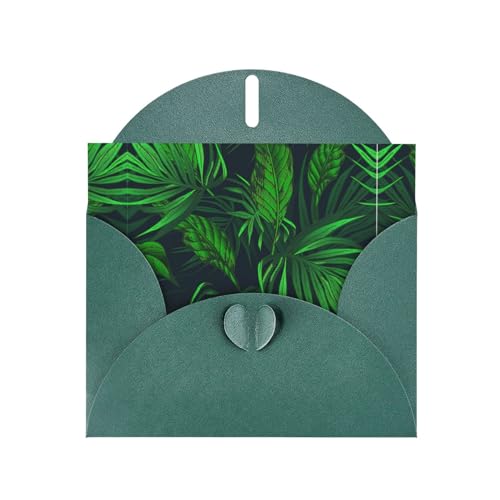 Dunkelgrüne, elegante grüne Grußkarte mit tropischen Pflanzen, mit Umschlägen, perfekt für Geburtstag, Hochzeit, Valentinstag und mehr Dunkelgrüne, elegante grüne Grußkarte mit tropischen Pflanzen, mit Umschlägen, perfekt für Geburtstag, Hochzeit, Valentinstag und mehr von SamLng