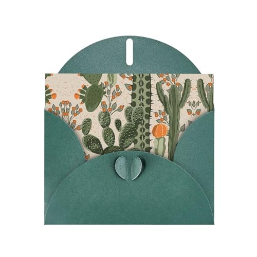 Dunkelgrüne, elegante grüne Kaktusdruck-Grußkarte mit Umschlägen, perfekt für Geburtstag, Hochzeit, Valentinstag und mehr Dunkelgrüne, elegante grüne Kaktusdruck-Grußkarte mit Umschlägen, perfekt für Geburtstag, Hochzeit, Valentinstag und mehr von SamLng