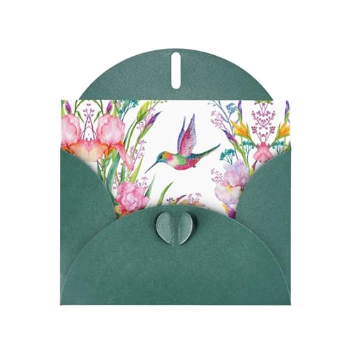 Dunkelgrüne Grußkarte mit elegantem Garten mit Vögeln und Blumen, mit Umschlägen, perfekt für Geburtstag, Hochzeit, Valentinstag und mehr Dunkelgrüne Grußkarte mit elegantem Garten mit Vögeln und Blumen, mit Umschlägen, perfekt für Geburtstag, Hochzeit, Valentinstag und mehr von SamLng