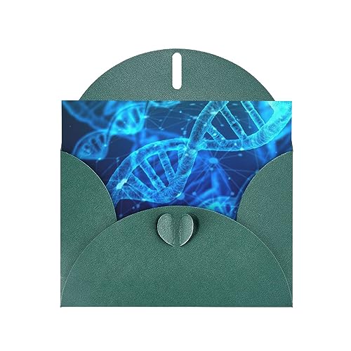 Dunkelgrüne elegante DNA-Kette Fotodruck Grußkarte mit Umschlägen - Perfekt für Geburtstag, Hochzeit, Valentinstag und mehr Dunkelgrüne elegante DNA-Kette Fotodruck Grußkarte mit Umschlägen - Perfekt für Geburtstag, Hochzeit, Valentinstag und mehr von SamLng