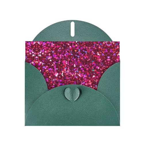 Dunkelgrüne elegante Glitzermuster-Druck-Grußkarte mit Umschlägen, perfekt für Geburtstag, Hochzeit, Valentinstag und mehr von SamLng