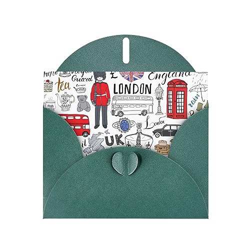 Dunkelgrüne elegante Grußkarte mit Aufschrift "I Love London", mit Umschlägen, perfekt für Geburtstag, Hochzeit, Valentinstag und mehr Dunkelgrüne elegante Grußkarte mit Aufschrift "I Love London", mit Umschlägen, perfekt für Geburtstag, Hochzeit, Valentinstag und mehr von SamLng