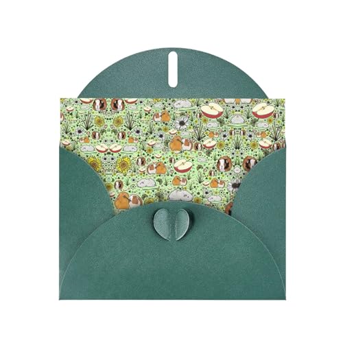 Dunkelgrüne elegante Grußkarte mit Meerschweinchen-Druck, mit Umschlägen, perfekt für Geburtstag, Hochzeit, Valentinstag und mehr Dunkelgrüne elegante Grußkarte mit Meerschweinchen-Druck, mit Umschlägen, perfekt für Geburtstag, Hochzeit, Valentinstag und mehr von SamLng