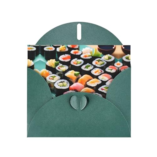 Dunkelgrüne elegante Sushi-Druck-Grußkarte mit Umschlägen, perfekt für Geburtstag, Hochzeit, Valentinstag und mehr Dunkelgrüne elegante Sushi-Druck-Grußkarte mit Umschlägen, perfekt für Geburtstag, Hochzeit, Valentinstag und mehr von SamLng