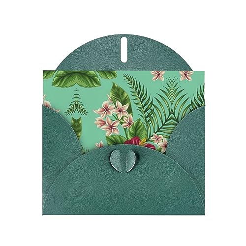 Dunkelgrüne elegante hawaiianische tropische Blätter Blumen Druck Grußkarte mit Umschlägen - Perfekt für Geburtstag, Hochzeit, Valentinstag und mehr Dunkelgrüne elegante hawaiianische tropische Blätter Blumen Druck Grußkarte mit Umschlägen - Perfekt für Geburtstag, Hochzeit, Valentinstag und mehr von SamLng