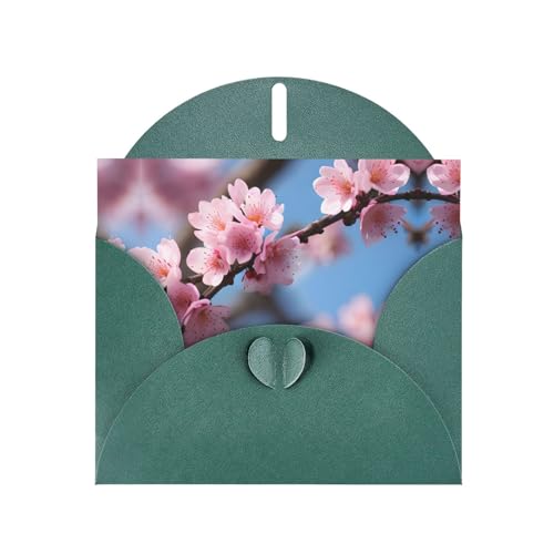 Dunkelgrüne elegante schöne Kirschblüten Druck Grußkarte mit Umschlägen - perfekt für Geburtstag, Hochzeit, Valentinstag und mehr Dunkelgrüne elegante schöne Kirschblüten Druck Grußkarte mit Umschlägen - perfekt für Geburtstag, Hochzeit, Valentinstag und mehr von SamLng