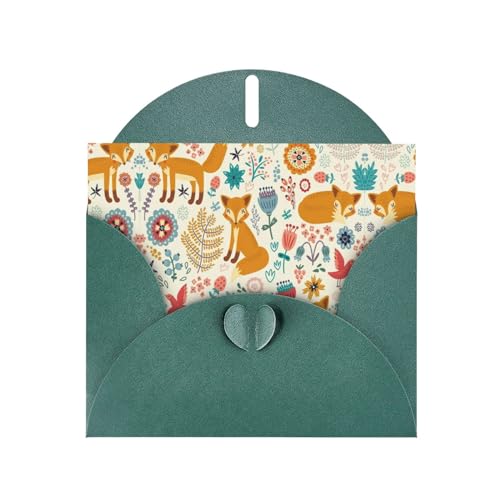 Dunkelgrüne elegante süße Blumen-Tiermuster-Druck-Grußkarte mit Umschlägen, perfekt für Geburtstag, Hochzeit, Valentinstag und mehr Dunkelgrüne elegante süße Blumen-Tiermuster-Druck-Grußkarte mit Umschlägen, perfekt für Geburtstag, Hochzeit, Valentinstag und mehr von SamLng