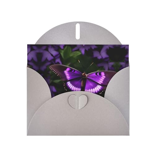 Graue, elegante, schöne violette Schmetterlings-Grußkarte mit Umschlägen, perfekt für Geburtstag, Hochzeit, Valentinstag und mehr Graue, elegante, schöne violette Schmetterlings-Grußkarte mit Umschlägen, perfekt für Geburtstag, Hochzeit, Valentinstag und mehr von SamLng