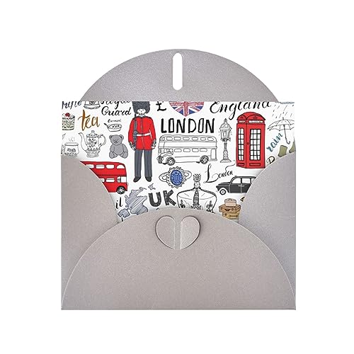 Graue, elegante Grußkarte mit Aufschrift "I Love London", mit Umschlägen, perfekt für Geburtstag, Hochzeit, Valentinstag und mehr Graue, elegante Grußkarte mit Aufschrift "I Love London", mit Umschlägen, perfekt für Geburtstag, Hochzeit, Valentinstag und mehr von SamLng