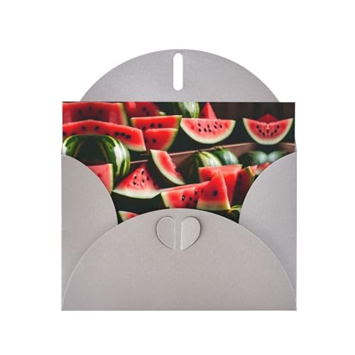 Graue, elegante Grußkarte mit Wassermelonen-Motiv und frischem Obst, mit Umschlägen, perfekt für Geburtstag, Hochzeit, Valentinstag und mehr Graue, elegante Grußkarte mit Wassermelonen-Motiv und frischem Obst, mit Umschlägen, perfekt für Geburtstag, Hochzeit, Valentinstag und mehr von SamLng