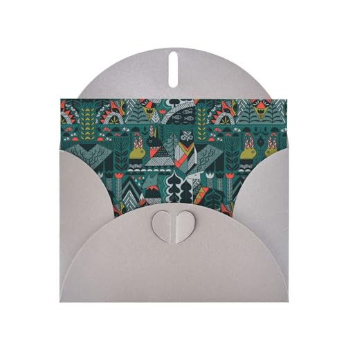Graue, elegante Grußkarte mit grünem Tierdruck, mit Umschlägen, perfekt für Geburtstag, Hochzeit, Valentinstag und mehr Graue, elegante Grußkarte mit grünem Tierdruck, mit Umschlägen, perfekt für Geburtstag, Hochzeit, Valentinstag und mehr von SamLng