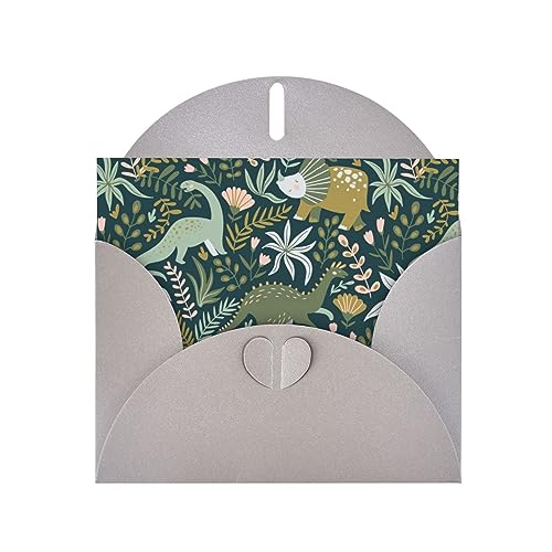 Graue, elegante Grußkarte mit niedlichem Dinosaurier-Druck, mit Umschlägen, perfekt für Geburtstag, Hochzeit, Valentinstag und mehr Graue, elegante Grußkarte mit niedlichem Dinosaurier-Druck, mit Umschlägen, perfekt für Geburtstag, Hochzeit, Valentinstag und mehr von SamLng
