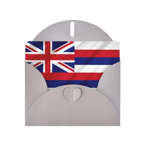 Graue elegante Flagge von Hawaii, amerikanische Druck-Grußkarte mit Umschlägen, perfekt für Geburtstag, Hochzeit, Valentinstag und mehr Graue elegante Flagge von Hawaii, amerikanische Druck-Grußkarte mit Umschlägen, perfekt für Geburtstag, Hochzeit, Valentinstag und mehr von SamLng