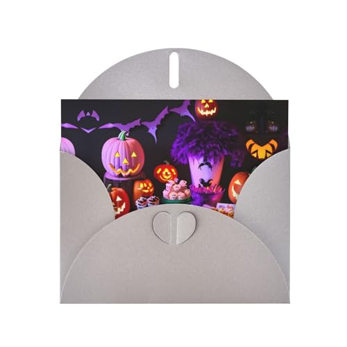 Graue elegante Grußkarte für Halloween, Karneval, Party, Druck mit Umschlägen, perfekt für Geburtstag, Hochzeit, Valentinstag und mehr Graue elegante Grußkarte für Halloween, Karneval, Party, Druck mit Umschlägen, perfekt für Geburtstag, Hochzeit, Valentinstag und mehr von SamLng