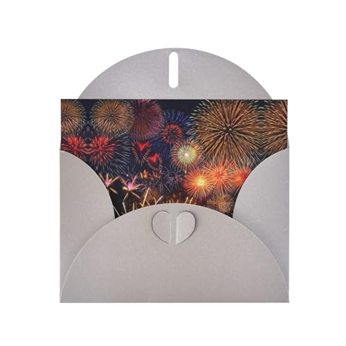 Graue elegante Grußkarte mit Feuerwerk-Druck, mit Umschlägen, perfekt für Geburtstag, Hochzeit, Valentinstag und mehr Graue elegante Grußkarte mit Feuerwerk-Druck, mit Umschlägen, perfekt für Geburtstag, Hochzeit, Valentinstag und mehr von SamLng