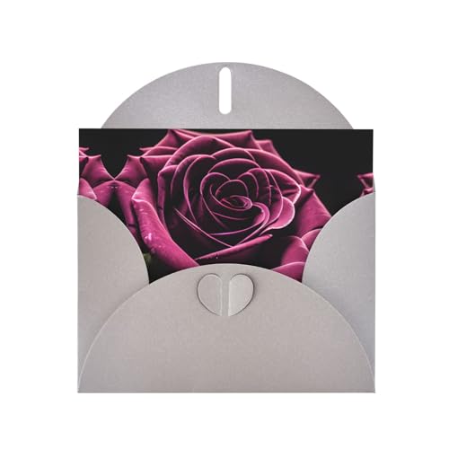 Graue elegante Grußkarte mit Gothic-Rosen-Druck, mit Umschlägen, perfekt für Geburtstag, Hochzeit, Valentinstag und mehr Graue elegante Grußkarte mit Gothic-Rosen-Druck, mit Umschlägen, perfekt für Geburtstag, Hochzeit, Valentinstag und mehr von SamLng