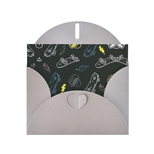 Graue elegante Grußkarte mit Graffiti-Skateboard-Druck, mit Umschlägen, perfekt für Geburtstag, Hochzeit, Valentinstag und mehr Graue elegante Grußkarte mit Graffiti-Skateboard-Druck, mit Umschlägen, perfekt für Geburtstag, Hochzeit, Valentinstag und mehr von SamLng