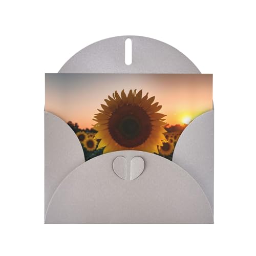 Graue elegante Grußkarte mit Sonnenblumen- und Sonnenuntergang-Druck, mit Umschlägen, perfekt für Geburtstag, Hochzeit, Valentinstag und mehr Graue elegante Grußkarte mit Sonnenblumen- und Sonnenuntergang-Druck, mit Umschlägen, perfekt für Geburtstag, Hochzeit, Valentinstag und mehr von SamLng