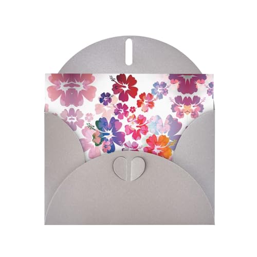 Graue elegante Grußkarte mit hawaiianischem Blumendruck, mit Umschlägen, perfekt für Geburtstag, Hochzeit, Valentinstag und mehr Graue elegante Grußkarte mit hawaiianischem Blumendruck, mit Umschlägen, perfekt für Geburtstag, Hochzeit, Valentinstag und mehr von SamLng