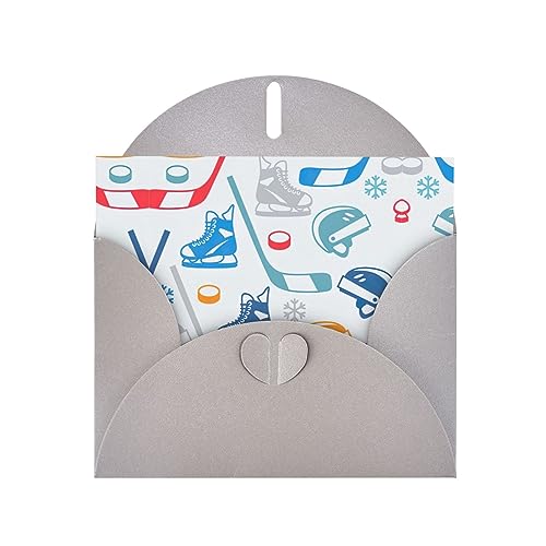 Graue elegante Hockey-Elemente, kreativer gemusterter Druck, Grußkarte mit Umschlägen, perfekt für Geburtstag, Hochzeit, Valentinstag und mehr Graue elegante Hockey-Elemente, kreativer gemusterter Druck, Grußkarte mit Umschlägen, perfekt für Geburtstag, Hochzeit, Valentinstag und mehr von SamLng