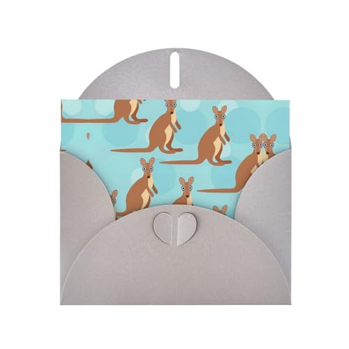 Graue elegante lustige Grußkarte mit Känguru-Zoo-Druck, mit Umschlägen, perfekt für Geburtstag, Hochzeit, Valentinstag und mehr Graue elegante lustige Grußkarte mit Känguru-Zoo-Druck, mit Umschlägen, perfekt für Geburtstag, Hochzeit, Valentinstag und mehr von SamLng