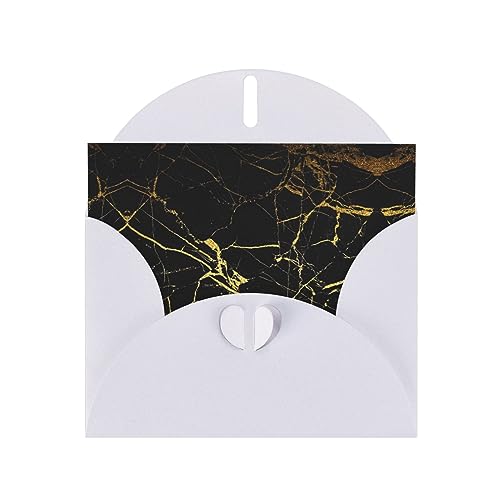 Grußkarte mit Briefumschlägen, elegant, goldfarben, schwarz, Tapetendruck, perfekt für Geburtstag, Hochzeit, Valentinstag und mehr Grußkarte mit Briefumschlägen, elegant, goldfarben, schwarz, Tapetendruck, perfekt für Geburtstag, Hochzeit, Valentinstag und mehr von SamLng