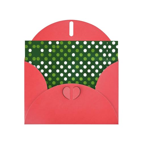 Grußkarte mit Umschlägen, elegant, grün, gepunktet, Rot - Perfekt für Geburtstag, Hochzeit, Valentinstag und mehr Grußkarte mit Umschlägen, elegant, grün, gepunktet, Rot - Perfekt für Geburtstag, Hochzeit, Valentinstag und mehr von SamLng