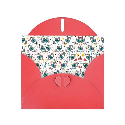 Grußkarte mit roten eleganten Augen und Umschlägen, perfekt für Geburtstag, Hochzeit, Valentinstag und mehr Grußkarte mit roten eleganten Augen und Umschlägen, perfekt für Geburtstag, Hochzeit, Valentinstag und mehr von SamLng